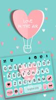 Fundo do Teclado Girly Love Cartaz
