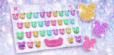 Girly Glitter Minny Keyboard T