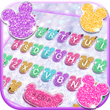 Girly Glitter Minny Keyboard T icon