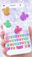 Girly Glitter Minny Keyboard T poster