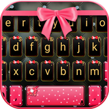 Girly Pink Bow icono