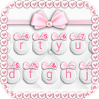 Chủ Đề Bàn Phím Girly Pink Bow biểu tượng