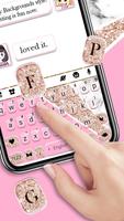 Teclado Girly Pink Glitter imagem de tela 1