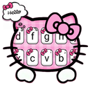 Girly Pink Kitty Keyboard Theme APK