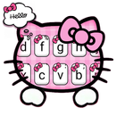 Thème de clavier Girly Pink Kitty APK