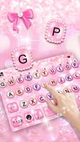 Tema Keyboard Girly Pink Pearl Cartaz