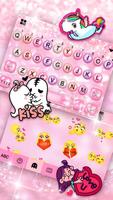 Tema Keyboard Girly Pink Pearl imagem de tela 2