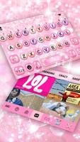 Tema Keyboard Girly Pink Pearl screenshot 3