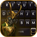 خلفية الكيبورد Gold Avenge Cat APK