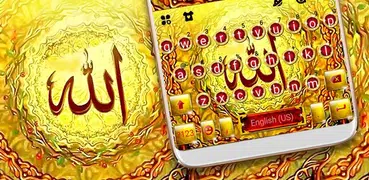 Gold Allah Keyboard Theme