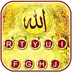 Скачать Тема для клавиатуры Gold Allah APK