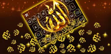 Gold Allah 3D Gravity Tastatur