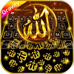 Gold Allah 3D Gravity 主題鍵盤 XAPK 下載