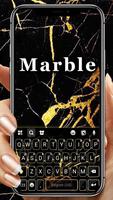 ثيم لوحة المفاتيح Gold Black M الملصق