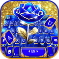 тема для клавиатуры Gold Blue 