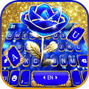 Neues Gold Blue Rose Crystal T APK