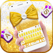 Gold Diamond Bowknot Tastatur-