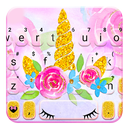 Tema Keyboard Gold Floral Unic APK