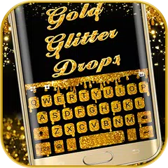 Gold Glisten Drops 主題鍵盤 APK 下載