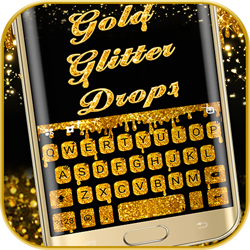 Gold Glisten Drops 主題鍵盤