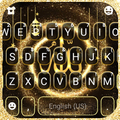 Gold Glitter Allah Keyboard Theme