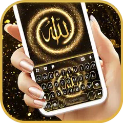 download Gold Glitter Allah Tastiera APK