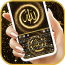 тема Gold Glitter Allah APK