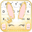 Gold Glitter Bunny Tastatur-Th APK