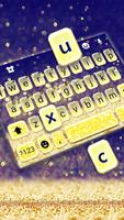 Thème de clavier Gold Glitter  Affiche