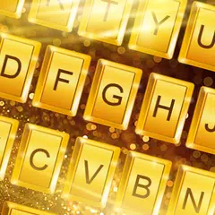 Gold Glitter Keyboard Theme APK download