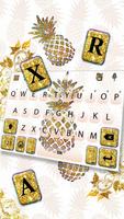 Gold Glitter Pineapple Ekran Görüntüsü 1