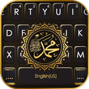 Fundo do Teclado Gold Kaligraf APK