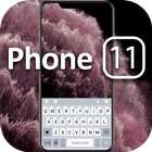 Thème de clavier Gold Phone 11 icône