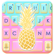 Tema Keyboard Gold Pineapple