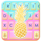 ثيم لوحة المفاتيح Gold Pineapp أيقونة
