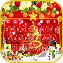 Gold Red Christmas keyboard APK