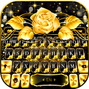 Gold Rose Lux 키보드 백그라운드 APK