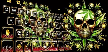 Gold Weed Skull キーボード