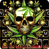 Motywy Gold Weed Skull ikona