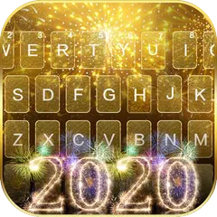 Gold 2020 New Year Tastatur-Thema