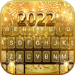 Gold 2022 New Year कीबोर्ड