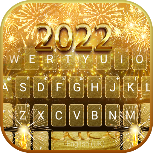 Gold 2022 New Year Teclado