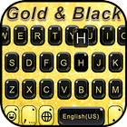 最新版、クールな Goldandblack のテーマキーボー アイコン