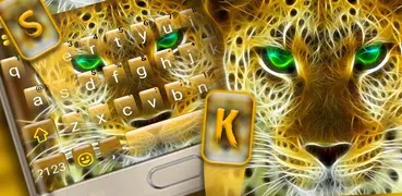 Golden Attacking Cheetah Keybo