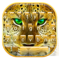 Golden Attacking Cheetah Keyboard Theme