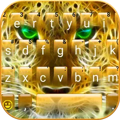 Golden Attacking Cheetah 主題鍵盤 APK 下載