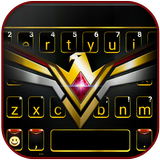 خلفية الكيبورد Golden Black Ea أيقونة