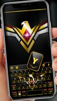 خلفية الكيبورد Golden Black Ea تصوير الشاشة 1