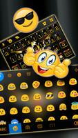 خلفية الكيبورد Golden Black Ea تصوير الشاشة 2