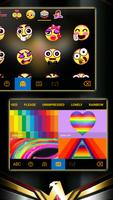 خلفية الكيبورد Golden Black Ea تصوير الشاشة 3